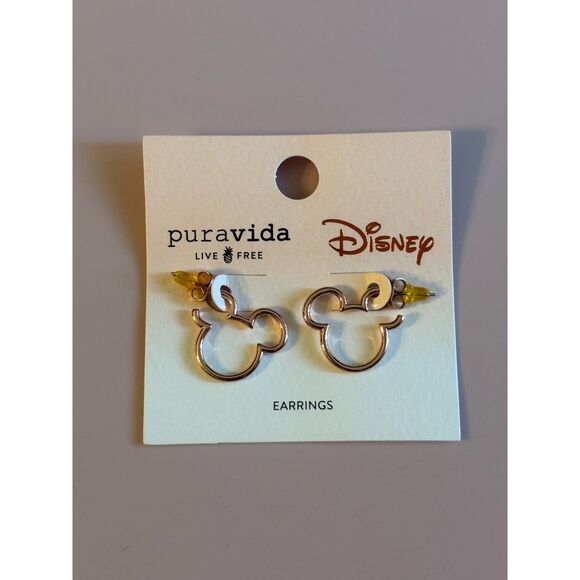 Pura Vida Disney Earrings New - Minnie, Mickey, Daisy Duck - Hoops/Studs - Picture 2 of 7